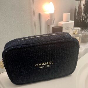 CHANEL Deep Midnight Blue Cosmetic Bag 🖤